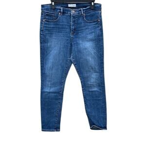 LOFT Classic Blue Denim Jeans Modern Skinny size 12 (31)